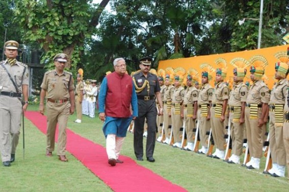 Governor PB Acharya left state, given guard of honour at Raj Bhawan Governor PB Acharya left state, given guard of honour at Raj Bhawan